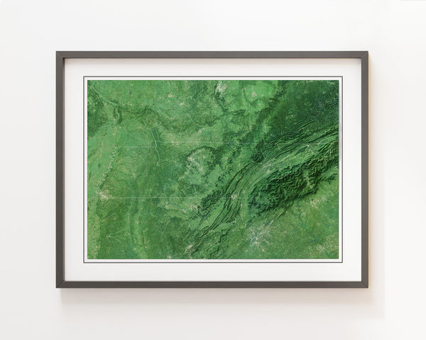 Tennessee Imagery Shaded Relief