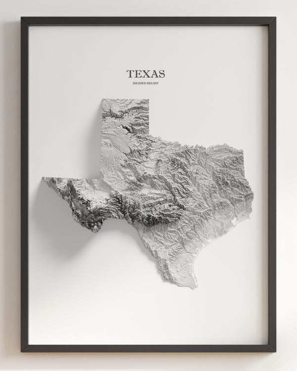 Texas Shaded Relief