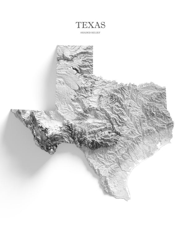 Texas Shaded Relief