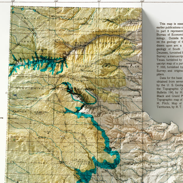 Geological Map of Texas (c.1919)