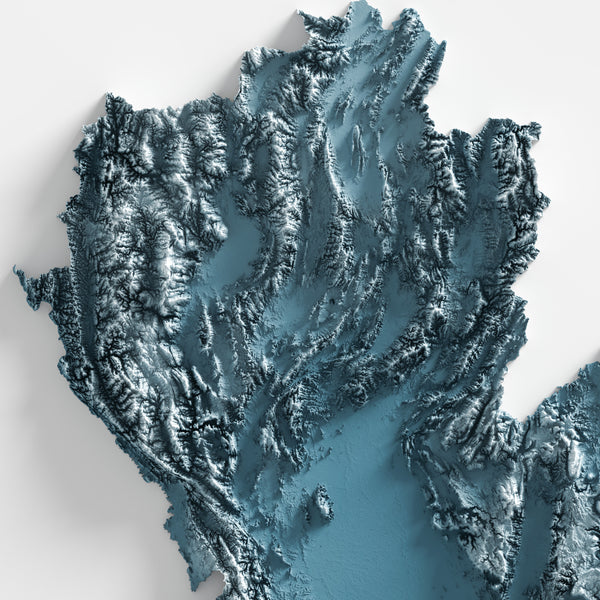 Thailand Shaded Relief Map