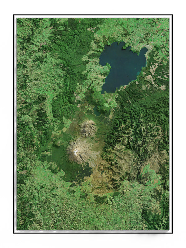 Tongariro, New Zealand Imagery Shaded Relief