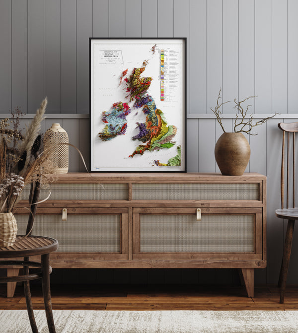 Geological Map of The British Isles and Ireland (c.1969)