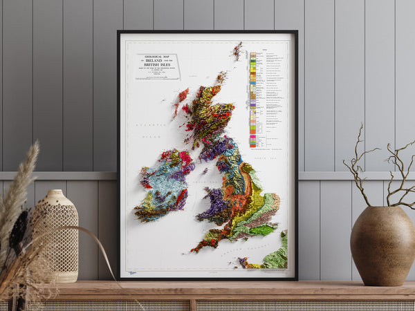 Geological Map of The British Isles and Ireland (c.1969)