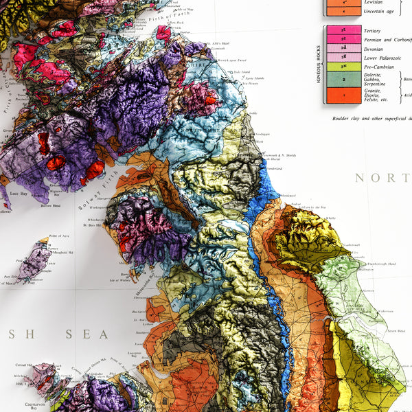 Geological Map of The British Isles and Ireland (c.1969)