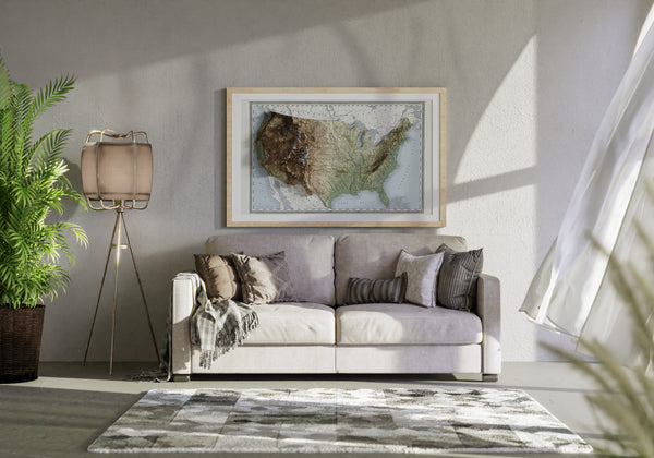 USA Vintage Topographic Map (c.1889)