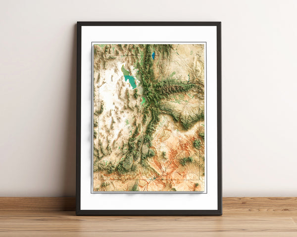 Utah Imagery Shaded Relief