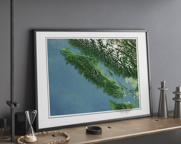 Vancouver Island Imagery Shaded Relief