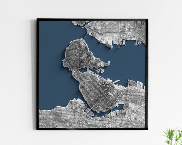 Vancouver Detailed Shaded Relief