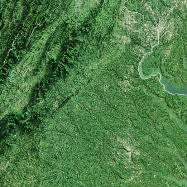 Virginia Imagery Shaded Relief