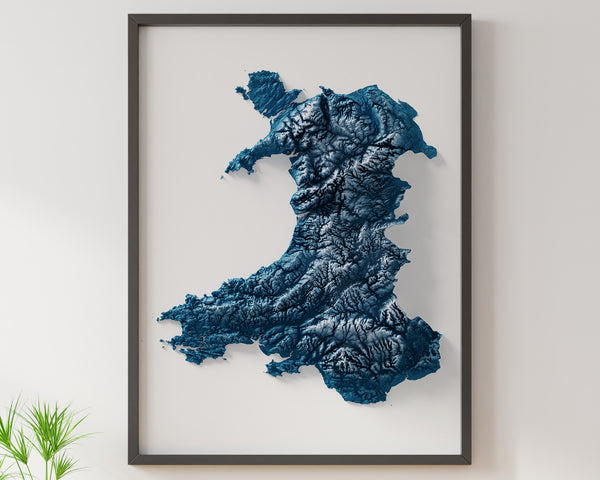 Wales Shaded Relief (5 Variations)