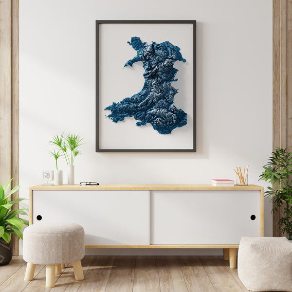 Wales Shaded Relief (5 Variations)