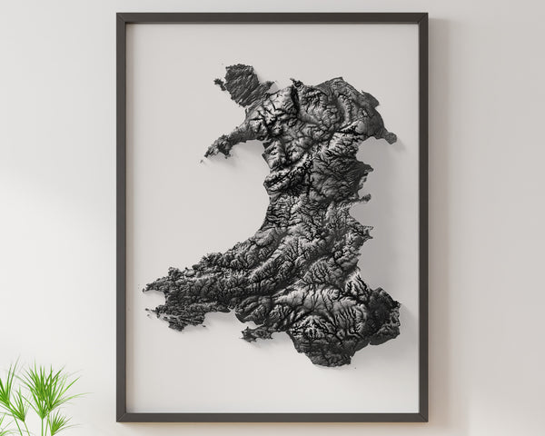 Wales Shaded Relief (5 Variations)