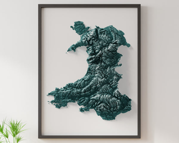 Wales Shaded Relief (5 Variations)