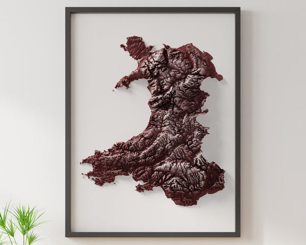 Wales Shaded Relief (5 Variations)