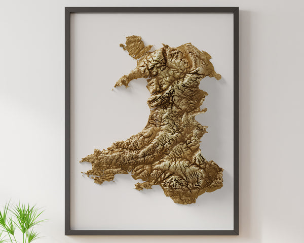 Wales Shaded Relief (5 Variations)