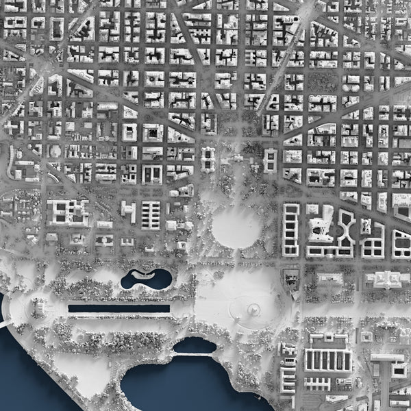 Washington D.C. Shaded Relief