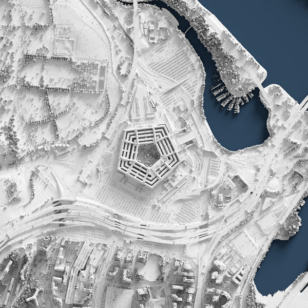 Washington D.C. Shaded Relief