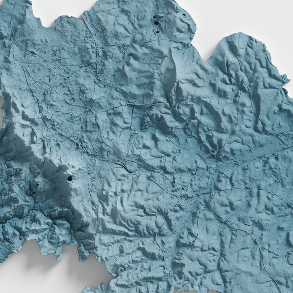 West Midlands County Shaded Relief