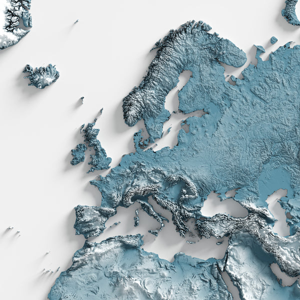 The World Shaded Relief Map