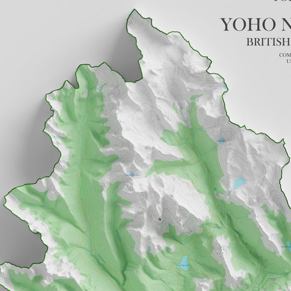 Yoho National Park Topographic Map