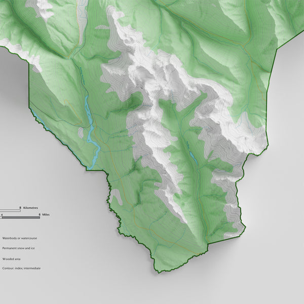 Yoho National Park Topographic Map
