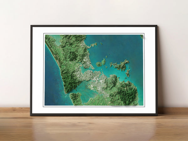 Auckland Imagery Shaded Relief