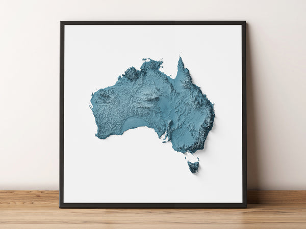 Australia Shaded Relief Map