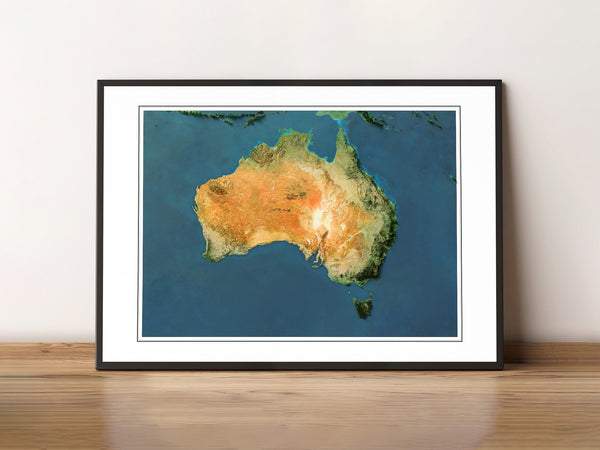 Australia Imagery Shaded Relief