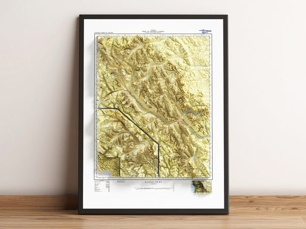 Banff National Park Map c. 1932