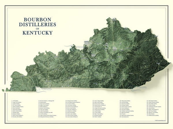 Bourbon Distilleries of Kentucky