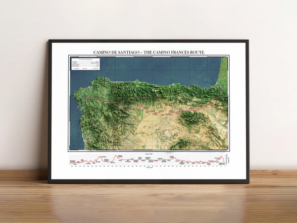 The Camino Francés Hike Map