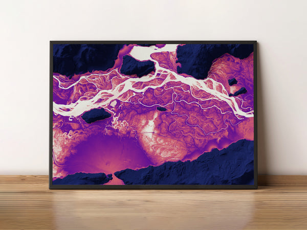 Fraser River Vivid Map