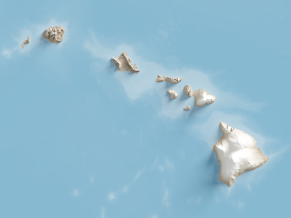 Hawaii Shaded Relief Island Series