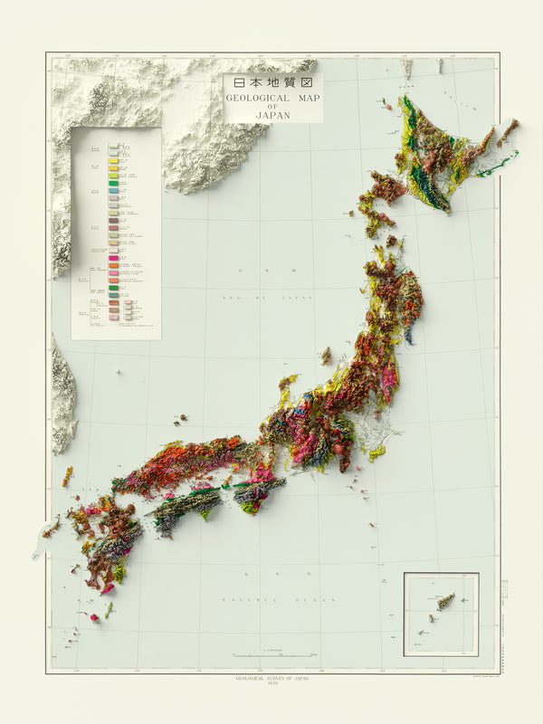 Japan Geological Map c.1956