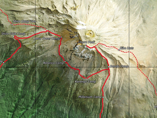 Mount Kilimanjaro Hike Map