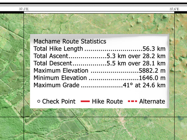 Mount Kilimanjaro Hike Map