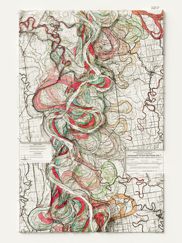 Mississippi River Meander Belt (c.1944) Plate 22 Sheet 8