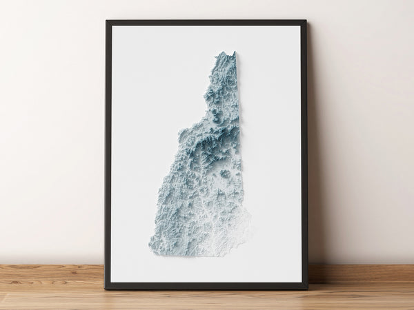 New Hampshire Shaded Relief