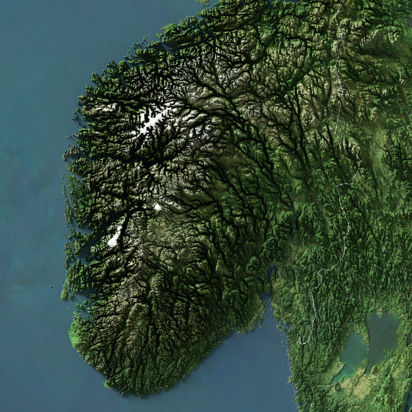 Norway Imagery Shaded Relief