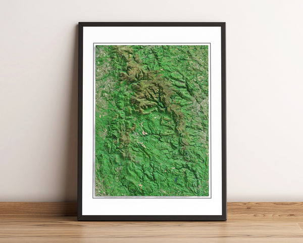 The Peak District Imagery Shaded Relief