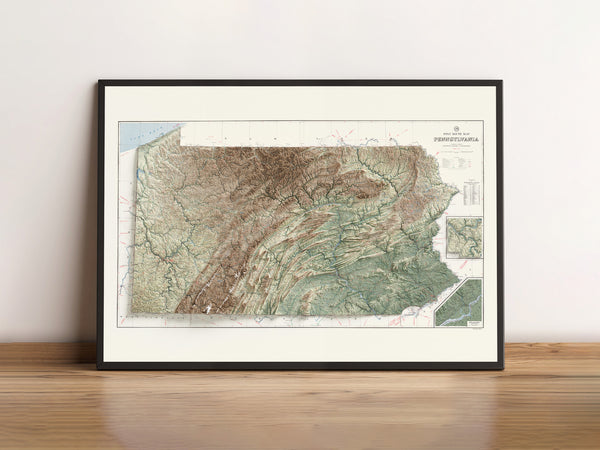 Pennsylvania Vintage Topographic Map