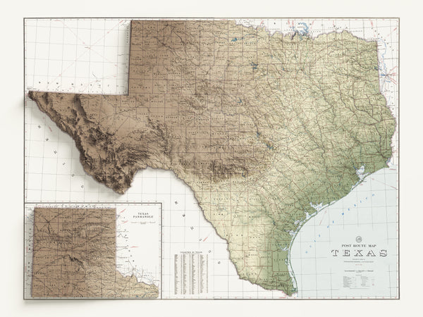 Texas Vintage Topographic Map