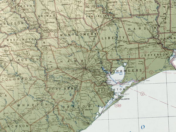 Texas Vintage Topographic Map