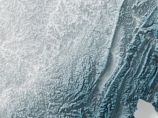 West Virginia Shaded Relief
