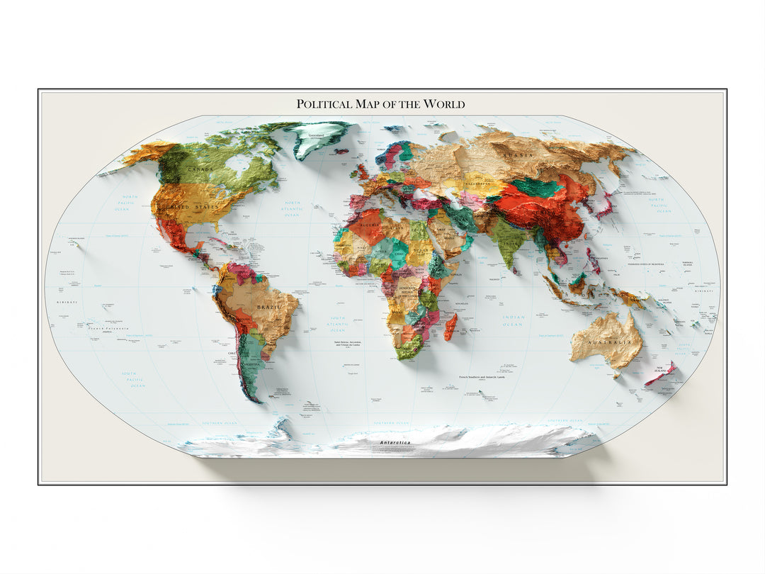 Political Map of the World – Visual Wall Maps Studio