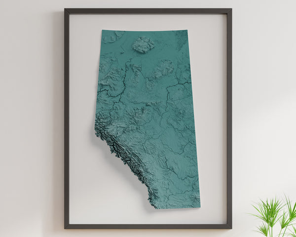 Alberta Shaded Relief (5 Variations)