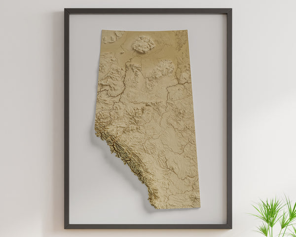 Alberta Shaded Relief (5 Variations)