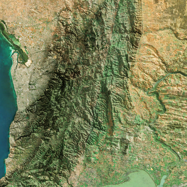Adelaide Imagery Shaded Relief