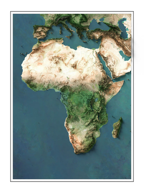 Africa Imagery Shaded Relief